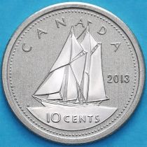 Канада 10 центов 2013 год. Матовая. Пруф.