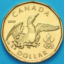 Канада 1 доллар 2008 год. Олимпиада 2008.