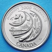 Канада 25 центов 2000 год. Миллениум. Изобретательность.