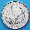 Монета Канады 25 центов 2000 год. Миллениум. Достижения.
