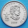 Монета Канады 25 центов 2009 год. Конькобежный спорт.