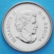 Монета Канады 25 центов 2011 год. Бизон.