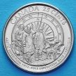 Монета Канады 25 центов 2013 год. Арктическая экспедиция (глянец).