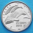 Монета Канады 25 центов 2013 год. Жизнб севера. Киты (матовые).