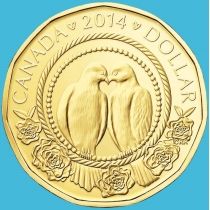 Канада 1 доллар 2014 год. Свадьба