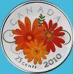 Монета Канада 25 центов 2010 год. Спасибо. Буклет