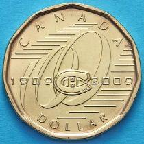 Канада 1 доллар 2009 год. Монреаль Канадиенс.