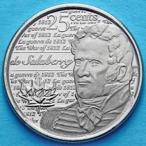 Канада 25 центов 2013 год. Шарль де Салаберри.