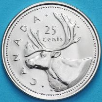 Канада 25 центов 2002 год. 50 лет правления Королевы. BU