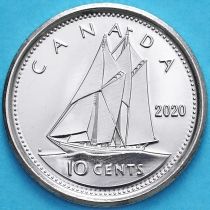 Канада 10 центов 2020 год.