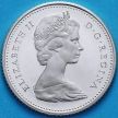 Монета Канада 10 центов 1965 год. Серебро.