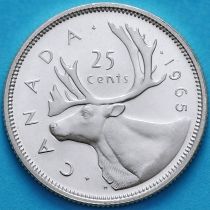 Канада 25 центов 1965 год.