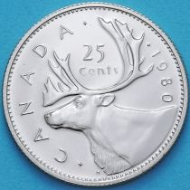 Канада 25 центов 1980 год. BU