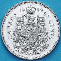 Канада 50 центов 1989 год. Пруф.