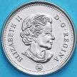 Монета Канада 10 центов 2021 год. Шхуна "Bluenose" под парусами.