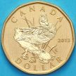 Монета  Канада 1 доллар 2013 год. Матовая. Пруф. Голубокрылый чирок