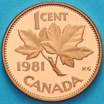 Канада 1 цент 1981 год. Пруф.