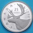 Монета Канада 25 центов 1982 год. Пруф.