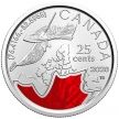 Монета Канада 25 центов 2020 год. Нарвал