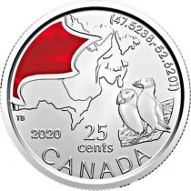 Канада 25 центов 2020 год. Атлантический тупик