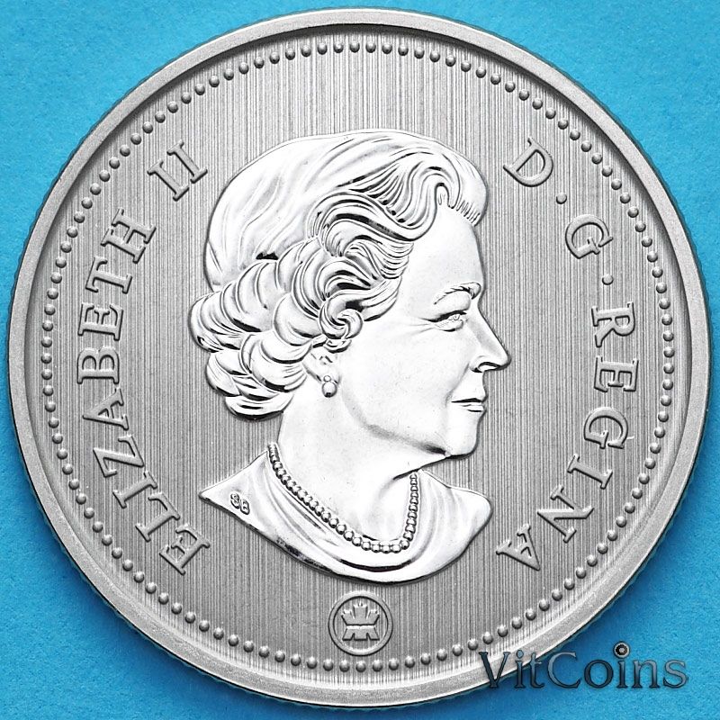 Монета Канада 25 центов 2022 год. Матовая. Пруф.