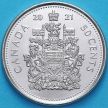 Монета Канада 50 центов 2021 год. 100 лет 