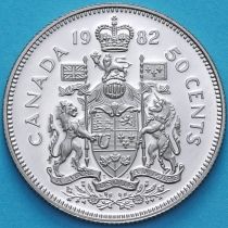 Канада 50 центов 1982 год. Пруф.