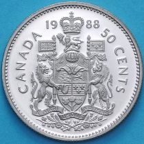 Канада 50 центов 1988 год. Пруф.