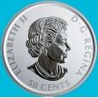 Монета Канада 50 центов 2019 год. Матовая. Пруф. Кермодский медведь