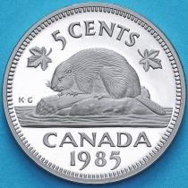 Канада 5 центов 1985 год. Пруф.