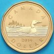Монета  Канада 1 доллар 2014 год. Матовая. Пруф.