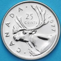 Канада 25 центов 1977 год. BU