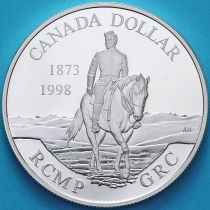 Канада 1 доллар 1998 год. Конная полиция. Серебро. Пруф.