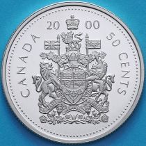 Канада 50 центов 2000 год. Серебро. Пруф