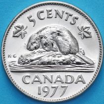 Канада 5 центов 1977 год. BU