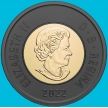 Монета Канада 2 доллара 2022 год. Черный доллар. Дань уважения королеве Елизавете II
