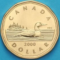Канада 1 доллар 2000 год. Матовая. Пруф.
