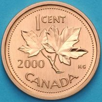 Канада 1 цент 2000 год. Матовая. Пруф.