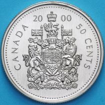 Канада 50 центов 2000 год. Матовая. Пруф.