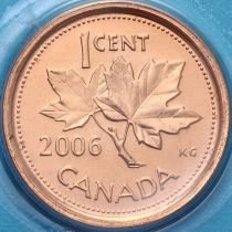 Канада 1 цент 2006 год. Отметка "Р". BU
