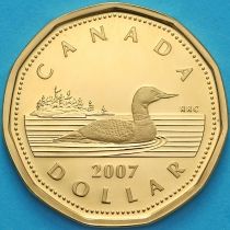 Канада 1 доллар 2007 год. Пруф.