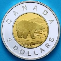 Канада 2 доллара 2007 год. Пруф. Серебро