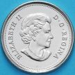 Монета Канада 25 центов 2011 год. Бизон. Цветная