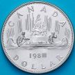 Монета Канада 1 доллар 1984 год. Каноэ. BU
