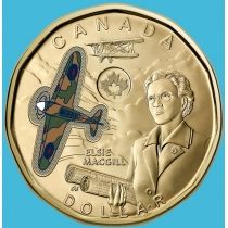 Канада 1 доллар 2023 год. Элси Макгилл. Цветная