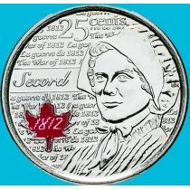Канада 25 центов 2013 год. Лора Секорд. Цветная