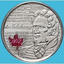 Канада 25 центов 2013 год. Шарль де Салаберри. Цветная