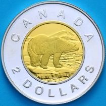 Канада 2 доллара 2001 год. Пруф. Серебро