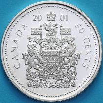 Канада 50 центов 2001 год. Серебро. Пруф