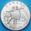 Монета Канада 1 доллар 2001 год. Балет. Серебро. Пруф.